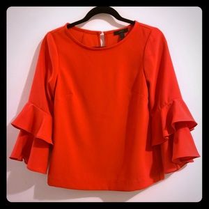 J. Crew 2018 bell-sleeve blouse